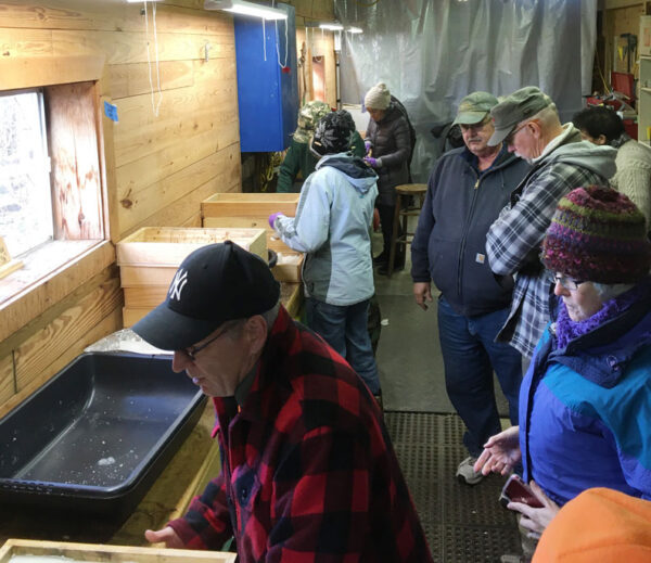 Participants in the sugar shim workshop at SHP.