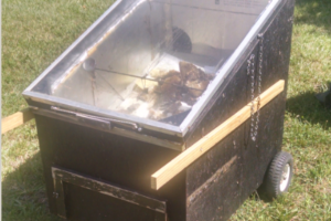 solar wax melter at Sustainable Honeybees Program