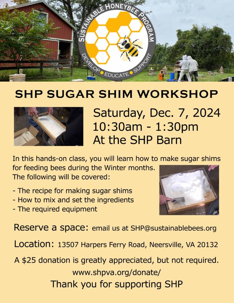 Sugar Shim Workshop at SHP on December 7, 20024.