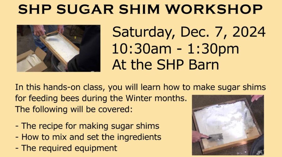 Sugar Shim Workshop at SHP on December 7, 20024.